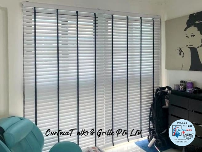 This is a Picture of Wooden blinds installed at Singapore The Garden Residence